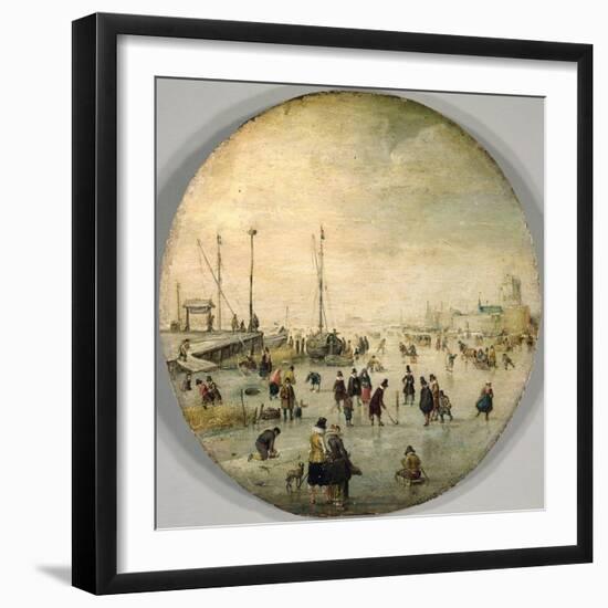 Winter Landscape-Barent Avercamp-Framed Giclee Print