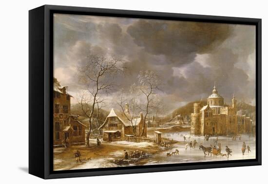 Winter Landscape-Jan Brueghel the Elder-Framed Premier Image Canvas