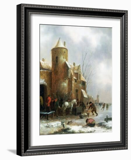 Winter Landscape-Claes Molenaer-Framed Giclee Print