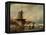 Winter Landscape-Andreas Schelfhout-Framed Premier Image Canvas