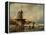 Winter Landscape-Andreas Schelfhout-Framed Premier Image Canvas