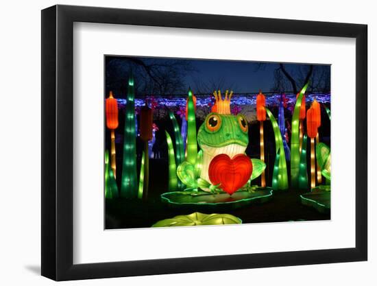 Winter Lantern Festival, Frog and Heart, 2018-Anthony Butera-Framed Photographic Print