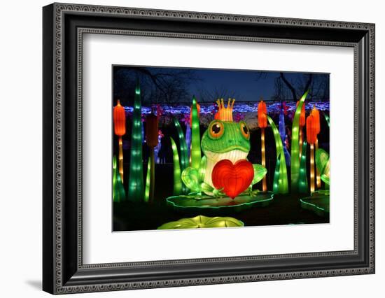 Winter Lantern Festival, Frog and Heart, 2018-Anthony Butera-Framed Photographic Print