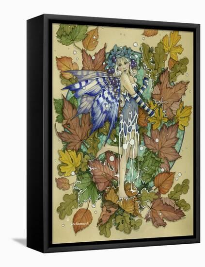 Winter Leaf Fairy-Linda Ravenscroft-Framed Premier Image Canvas