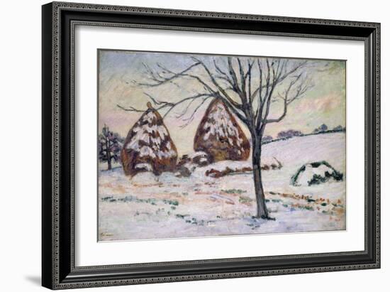 Winter Light (Oil on Canvas)-Jean Baptiste Armand Guillaumin-Framed Giclee Print