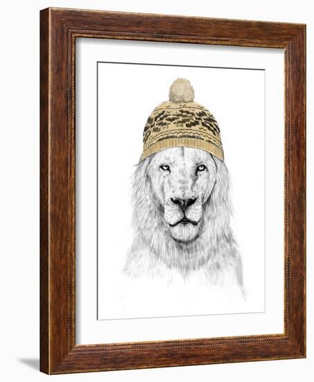 Winter Lion-Balazs Solti-Framed Photographic Print