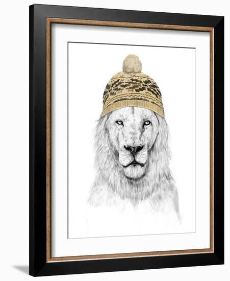 Winter Lion-Balazs Solti-Framed Photographic Print