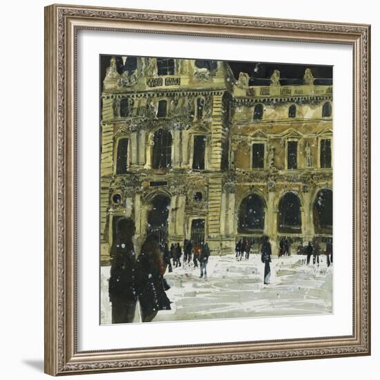 Winter, Louvre 6, Paris-Susan Brown-Framed Giclee Print