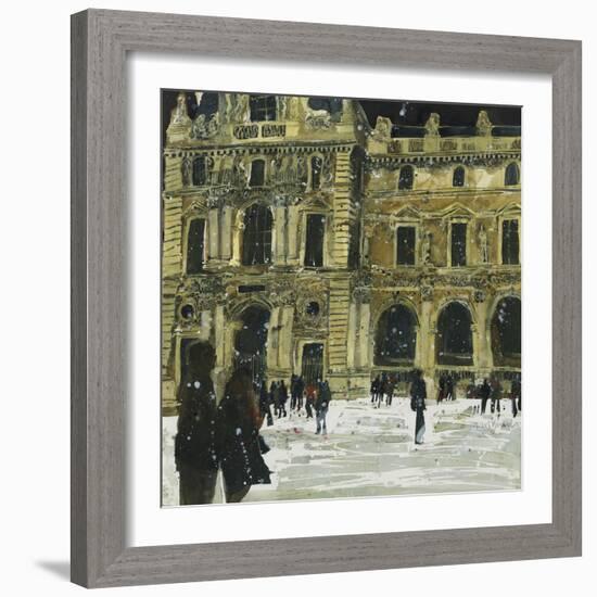 Winter, Louvre 6, Paris-Susan Brown-Framed Giclee Print