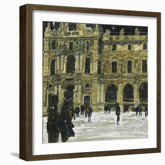 Winter, Louvre 6, Paris-Susan Brown-Framed Giclee Print