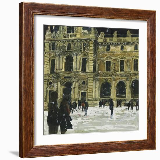 Winter, Louvre 6, Paris-Susan Brown-Framed Giclee Print