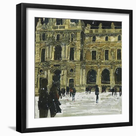 Winter, Louvre 6, Paris-Susan Brown-Framed Giclee Print