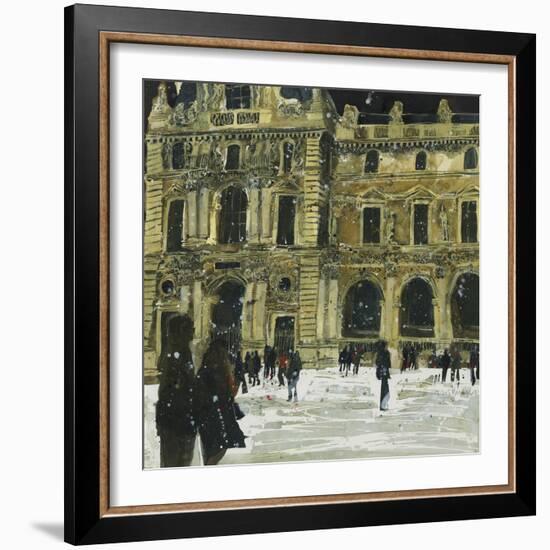 Winter, Louvre 6, Paris-Susan Brown-Framed Giclee Print