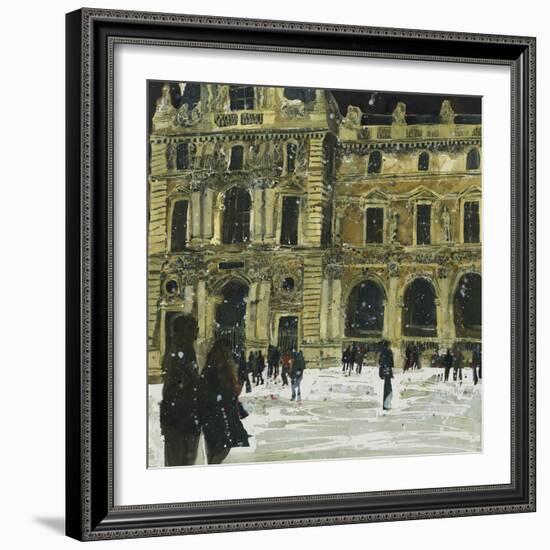 Winter, Louvre 6, Paris-Susan Brown-Framed Giclee Print