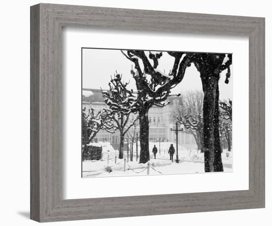 Winter, Mirabellgarten, Salzburg, Austria-Walter Bibikow-Framed Photographic Print