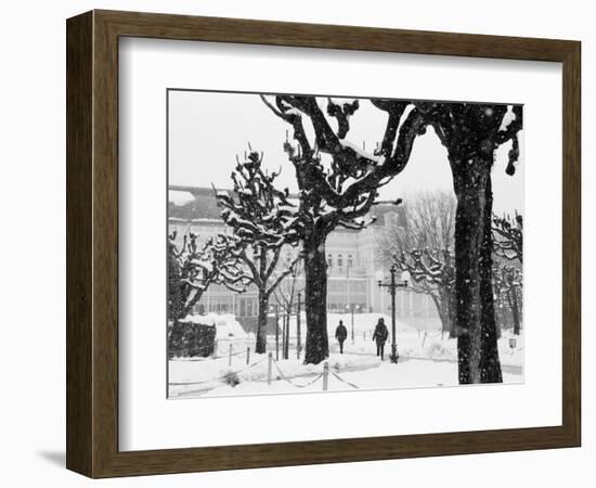 Winter, Mirabellgarten, Salzburg, Austria-Walter Bibikow-Framed Photographic Print