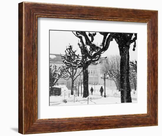 Winter, Mirabellgarten, Salzburg, Austria-Walter Bibikow-Framed Photographic Print