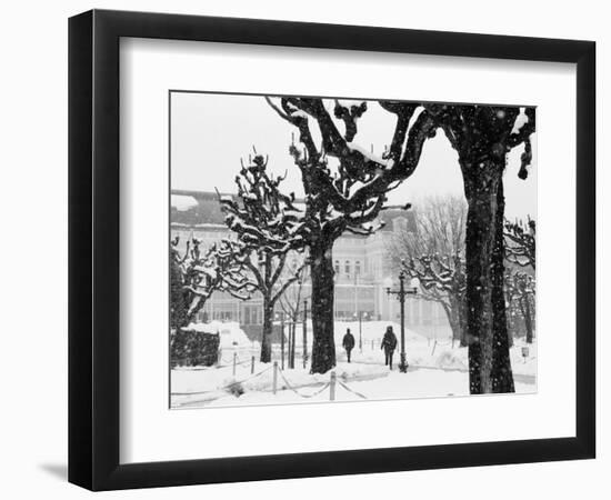 Winter, Mirabellgarten, Salzburg, Austria-Walter Bibikow-Framed Photographic Print