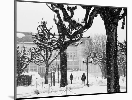 Winter, Mirabellgarten, Salzburg, Austria-Walter Bibikow-Mounted Photographic Print