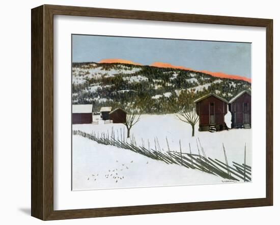 Winter Morning, 1898-Theodor Severin Kittelsen-Framed Giclee Print