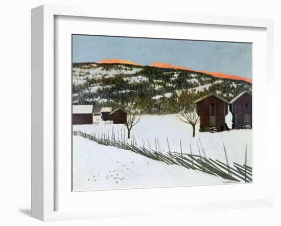 Winter Morning, 1898-Theodor Severin Kittelsen-Framed Giclee Print