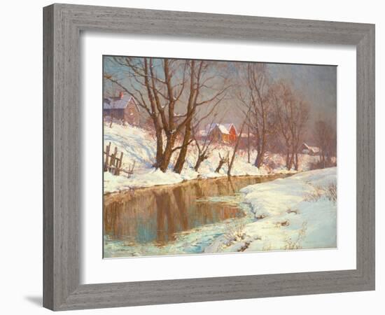 Winter Morning at a Stream-Walter Launt Palmer-Framed Giclee Print