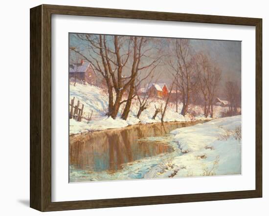 Winter Morning at a Stream-Walter Launt Palmer-Framed Giclee Print