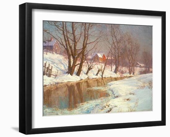 Winter Morning at a Stream-Walter Launt Palmer-Framed Giclee Print