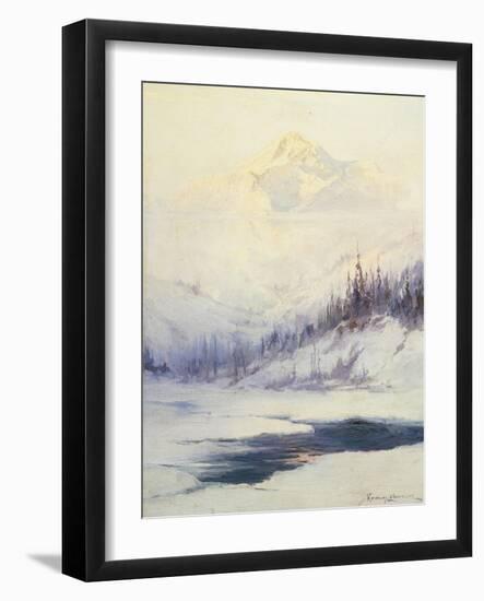 Winter Morning, Mount Mckinley, Alaska-Sidney Laurence-Framed Giclee Print