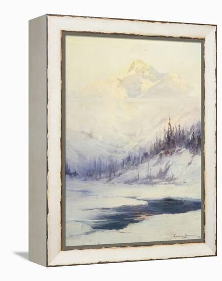 Winter Morning, Mount Mckinley, Alaska-Laurence Sydney-Framed Premier Image Canvas