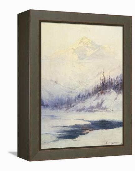 Winter Morning, Mount Mckinley, Alaska-Laurence Sydney-Framed Premier Image Canvas