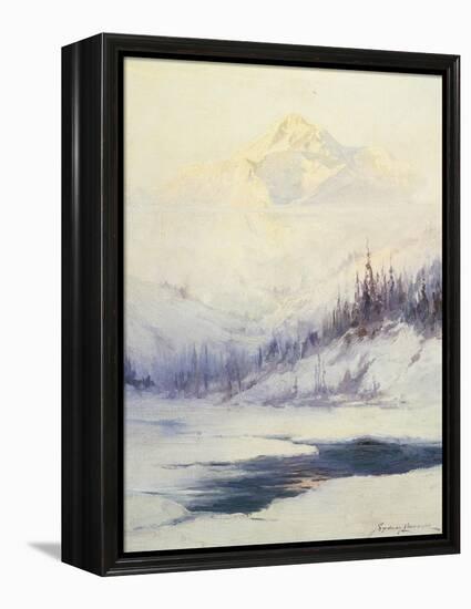 Winter Morning, Mount Mckinley, Alaska-Laurence Sydney-Framed Premier Image Canvas