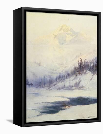 Winter Morning, Mount Mckinley, Alaska-Laurence Sydney-Framed Premier Image Canvas