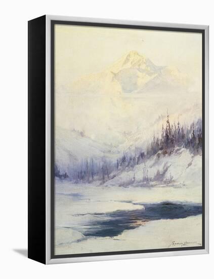 Winter Morning, Mount Mckinley, Alaska-Laurence Sydney-Framed Premier Image Canvas