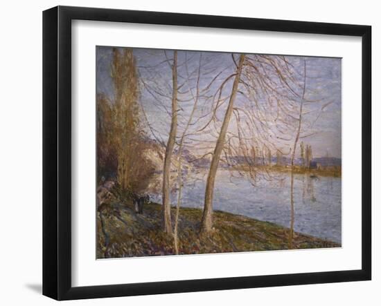 Winter Morning - Veneux. Matin D'Hiver - Veneux, 1878-Alfred Sisley-Framed Giclee Print