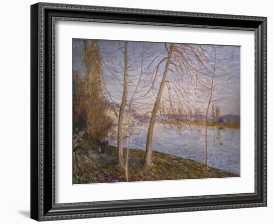 Winter Morning - Veneux. Matin D'Hiver - Veneux, 1878-Alfred Sisley-Framed Giclee Print