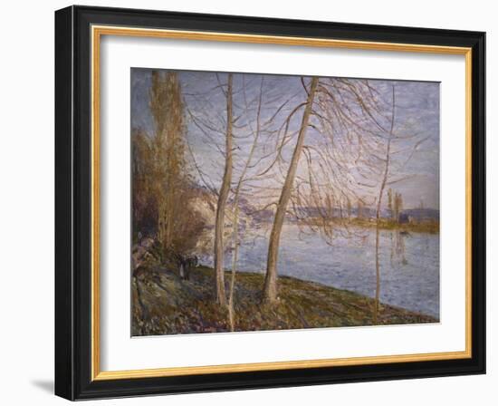 Winter Morning - Veneux. Matin D'Hiver - Veneux, 1878-Alfred Sisley-Framed Giclee Print