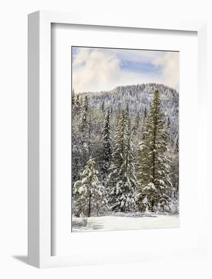 Winter mountain scene, Montana-Adam Jones-Framed Photographic Print