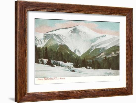 Winter, Mt. Washington, White Mountains, New Hampshire-null-Framed Art Print