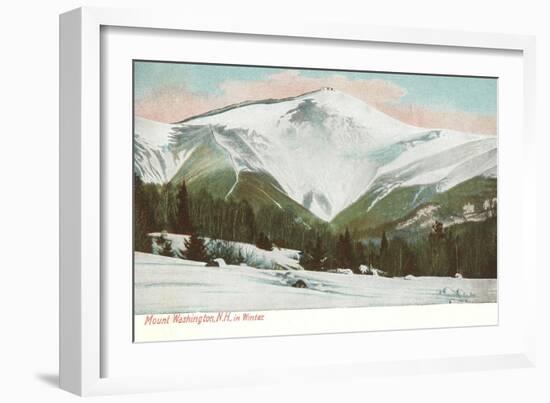 Winter, Mt. Washington, White Mountains, New Hampshire-null-Framed Art Print