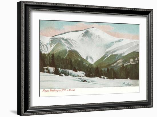 Winter, Mt. Washington, White Mountains, New Hampshire-null-Framed Art Print