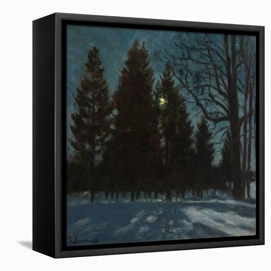 Winter Night, 1931-Stanislav Yulianovich Zhukovsky-Framed Premier Image Canvas