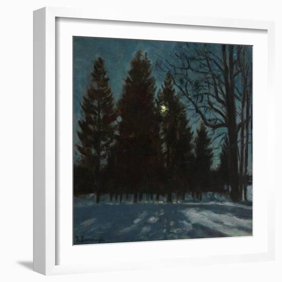 Winter Night, 1931-Stanislav Yulianovich Zhukovsky-Framed Premium Giclee Print