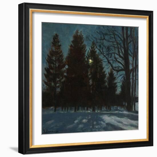 Winter Night, 1931-Stanislav Yulianovich Zhukovsky-Framed Premium Giclee Print