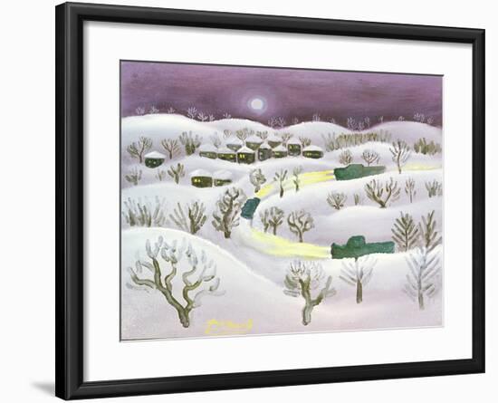 Winter Night, 1971-Radi Nedelchev-Framed Giclee Print