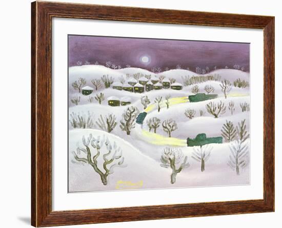 Winter Night, 1971-Radi Nedelchev-Framed Giclee Print