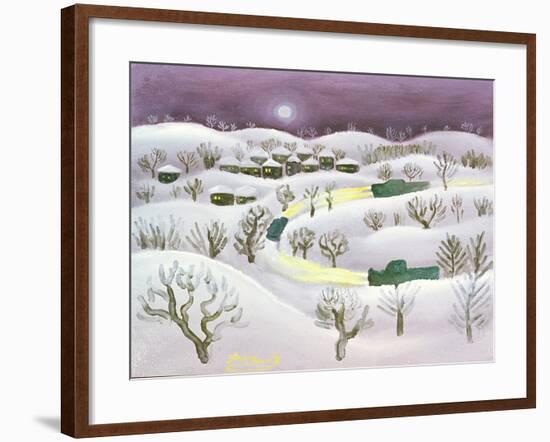Winter Night, 1971-Radi Nedelchev-Framed Giclee Print