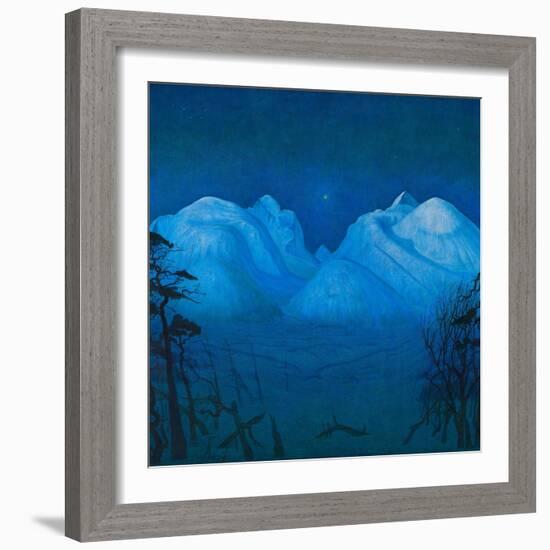 Winter Night in the Mountains-Harald Sohlberg-Framed Giclee Print