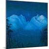 Winter Night in the Mountains-Harald Sohlberg-Mounted Giclee Print