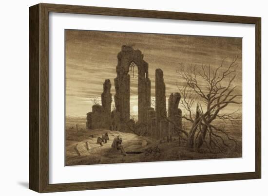 Winter - Night - Old Age and Death (From the Times of Day and Ages of Man Cycle), 1803-Caspar David Friedrich-Framed Giclee Print